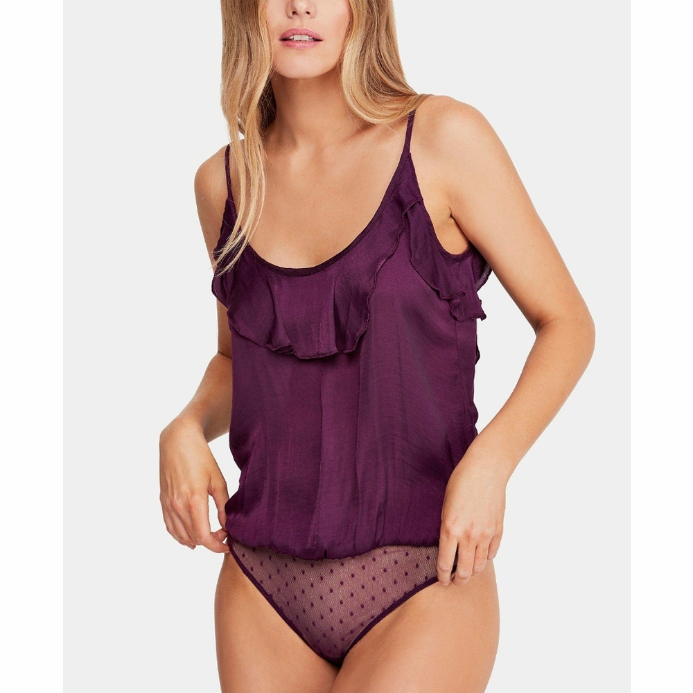 Free People Not Tired Ruffled Bodysuit